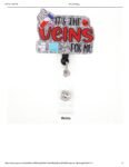 Glitter Acrylic Plastic Badge Holder for Healthcare Workers