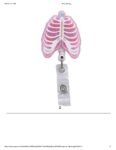 Glitter Acrylic Plastic  Badge Holder for Healthcare workers