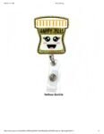 Glitter Acrylic Plastic  Badge Holder for Healthcare workers