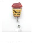 Glitter Acrylic Plastic  Badge Holder for Healthcare workers