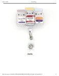 Glitter Acrylic Plastic  Badge Holder for Healthcare workers