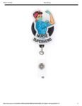 Retractable Plastic  Badge Holder for Healthcare workers