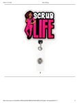 Retractable Plastic  Badge Holder for Healthcare workers