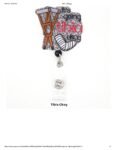 Glitter Acrylic Plastic Nurse Accessories Badge Holder