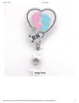 Glitter Acrylic Plastic  Badge Holder for Healthcare workers